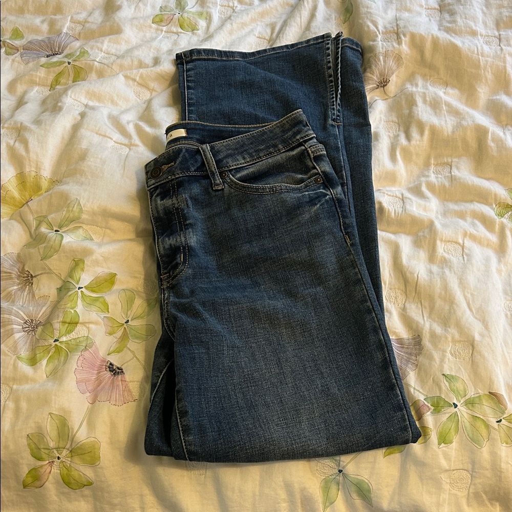 Eunina Dark Blue Boot Cut Jeans